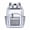 Silver, variant on Hot Sales Clear Backpack Transparent Bookbag Front Mesh Card Organizer Pocket Side Mesh Water Bottle Pockets Adjustable Padded Shoulder Straps See Through Backpack for School Concert Sports Travel