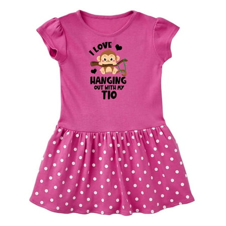 

Inktastic Monkey I Love Hanging out with My Tio Gift Toddler Girl Dress