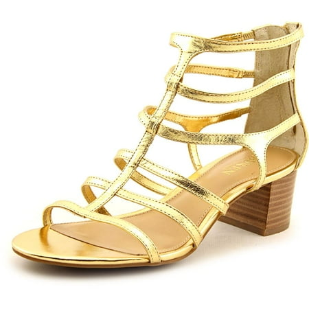 UPC 889750201888 product image for Lauren Ralph Lauren Madge Women  Open Toe Leather Gold Sandals | upcitemdb.com