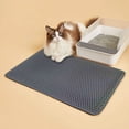 thumbnail image 3 of 17.7*23.6 Inch Double Layer Cat Litter Mat Pet Litter Box Sand Filter Pad Wear-Resistant Scratch Resistant Cat Sand Control Mat, Pad Sand Pot Filter Sand Cushion Grabbing Board, 3 of 7