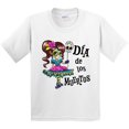 thumbnail image 3 of Inktastic DÃ­a De Los Muertos Girl with Skull Balloon Youth T-Shirt, 3 of 5