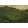 thumbnail image 2 of Frederic Edwin Church 18x13 Gold Ornate Wood Frame and Double Matted Museum Art Print Titled - Landscape from Jamaica, West Indies (1865), 2 of 4