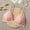 Pink, variant on French Triangle Cup Thread Thin Shoulder Strap Beauty Back Bra Sexy Deep V-Neck Solid Color Tube Top