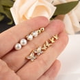 thumbnail image 7 of Alexcraft Small Gold Stud Earrings - 6 Pairs Earrings Studs for Women - Cubic Zirconia 14k Gold Plated Heart Ball Pearl Stud Earrings Hypoallergenic Stud Earrings Pack, 7 of 7