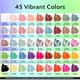 thumbnail image 5 of Set de esmaltes de uñas en gel, lavanda, violetas, ojo de gato, 49 colores, 5 of 9