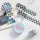 thumbnail image 4 of 1 Roll Washi Tape Sticky Adhesive Clear Print Removable Fade-resistant Scrapbooking Washi Checkerboard Pattern Paper Tape for Kids, 4 of 5