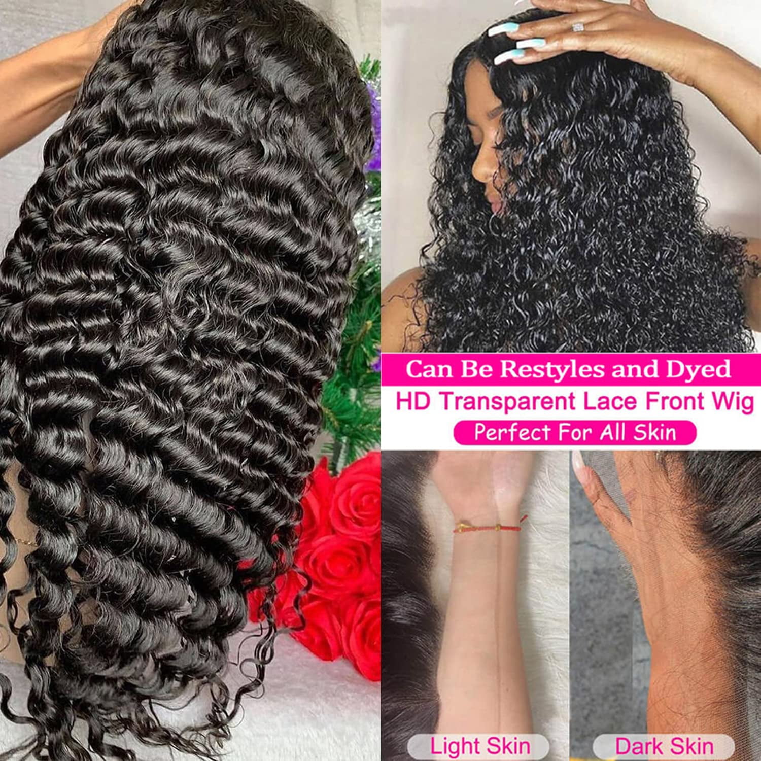 Lace frontal for light skin sales