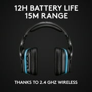 Logitech G935 Wireless Gaming RGB Headset, 7.1 Surround Sound, DTS Headphone:X 2.0, 50 mm PRO-G Drivers, 2.4 GHz Wireless, Flip-to-Mute Mic, PC
