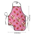 thumbnail image 4 of Naloa 1Pack Adjustable Bib Apron Waterdrop Resistant Cooking Kitchen Aprons for Women Men Chef, Strawberry Cake Print, 4 of 5
