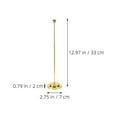 thumbnail image 2 of NICEXMAS 4Pcs Sturdy Golden Metal Flag Bracket Desktop Holder Wear Resistant Base for Office, 2 of 8