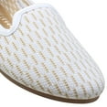 thumbnail image 4 of SOBEYO Women's Ballet Flats Knit Sweater Soft Rubber Sole Slip On Comfortable Shoes White Sweater Size 10, 4 of 7