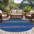 thumbnail image 4 of Round Rugs 5Ft, Blue Wooden Grain Round Area Rug Washable Indoor Throw Carpet, Farmhouse Mottled Planks Country Soft Non Slip Circle Rug for Cabinet Bathroom Home Decor Aesthetic, 4 of 8