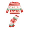 thumbnail image 6 of Fiomva Family Matching Pajamas Christmas Pjs Holiday Nightwear Sleepwear Sets Long Sleeve Pjs Santa Claus Xmas Pjs Set, 6 of 10