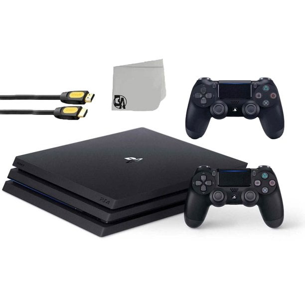 Sony PlayStation 4 Pro 1TB Gaming Console Black 2 Controller Included with  Days Gone BOLT AXTION Bundle Used