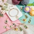 thumbnail image 5 of 24 Pcs Potted Plant with Cat Stitch Markers Enamel Crochet Stitch Marker Charms Removable Leverback Hook Locking Stitch Marker for Knitting Weaving Sewing Jewelry Making, 5 of 6