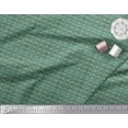 thumbnail image 2 of Soimoi Green Velvet Fabric Filigree Damask Printed Fabric 1 Yard 58 Inch Wide, 2 of 3
