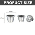 thumbnail image 2 of Cápsulas de café reutilizables, cápsulas de café rellenables, tazas de acero inoxidable, filtros compatibles con máquinas de la línea Nespre con sellos de papel de aluminio, pegatinas,, 2 of 8