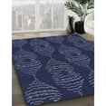 thumbnail image 3 of Ahgly Company Machine Washable Indoor Rectangle Transitional Night Blue Area Rugs, 2' x 5', 3 of 7