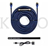 HDMI Cable 100 FT,KAYO High Speed HDMI1.4/2.0 Super HD 4K 2160p Cable(100ft/30Metres) w/Signal Booster+Bonus CABLE TIE+USB Ch