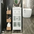 thumbnail image 4 of Kadyn Modern Bathroom Vanity,Bathroom Cabinet,30" Bathroom Vanity with Ceramic Sink, Equipped with Adjustable Shelf and Tip-Out Tray, White, 4 of 13