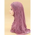 thumbnail image 4 of Hijabs Scarf Scarves For Woman Long Underscarf Headwraps With Bead Chiffon Prayer Turbante, 4 of 7