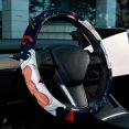 thumbnail image 6 of Santa Claus 14.5 Inch Printing PVC Leather Car Wheel Cover Auto Accessories Steer Steering Wheel Covers Car Wheel Covers, 6 of 6