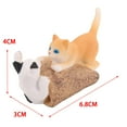 thumbnail image 3 of DIY Modelos de animales, Colección Decoración en miniatura Simulación Aprendizaje de juguetes Modelo Muñeca Estatua de juguete para niños Niñ - Gato Gato jugando, 3 of 8