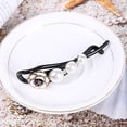 thumbnail image 2 of Tachiuwa Crystal Rhinestones Barrettes French Twist Hair Clip Pearl Flower Design Banana White, 2 of 9