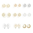 thumbnail image 2 of Sonducket Pendientes circulares de remolino, regalo de aniversario, decoraciones para mujer, colgante para colgar en la oreja, pendiente colgante con Ropa, zapatos y accesorios Miscelánea 4200 oro Sonducket AP010229-09, 2 of 6