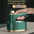 thumbnail image 5 of 1 pieza (verde) máquina de planchar portátil, vaporizador de mano para ropa, mango giratorio de 180°, calentamiento de 30 s, potente plancha de ropa con soporte de silicona para uso doméstico/de viaje Rojo Verde, 5 of 5