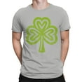 thumbnail image 2 of Heart-Shaped Shamrock St. Patricks Day Symbol of Luck Men's T-shirt, 2 of 3