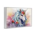 thumbnail image 2 of Stupell Industries Cottage Magical Unicorn with Blossoms White Framed Giclee Art, 30 x 20, by Creative Studio, 2 of 8