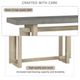 thumbnail image 4 of MODERNLUXE 59.1" Extra Long Entryway Table with Unique Triple Rectangle Design, Wood Console Table Sofa Table for Hallway, Living Room,Kitchen,Grey, 4 of 9