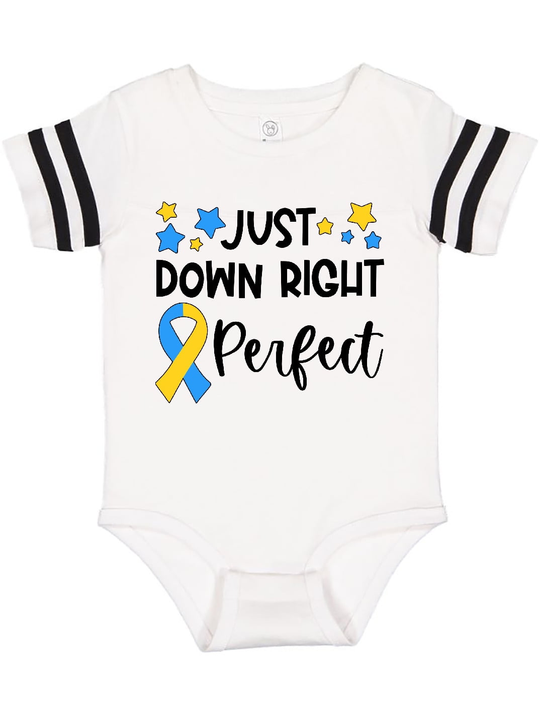 inktastic Just Down Right Perfect Down Syndrome Awareness Long Sleeve Creeper