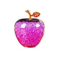 thumbnail image 2 of Crystal Apple Christmas Ornament Gift - Handcrafted Glass Decor Eve Present for Couples Romantic Keepsake Holiday Table Accent(Purple), 2 of 6
