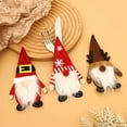 thumbnail image 2 of KGJQ Christmas Cutlery Holder Christmas Gnome Cutlery Holder Festive Utensil Pouch for Holiday Party Table Decor Knitted Covers for Knife Fork Spoon, 2 of 8
