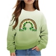 thumbnail image 2 of Oxodoi Girls Boys St. Patrick's Day Sweatshirt Toddler Kids Sleeve T-Shirt Winter Pullover Tops, 2 of 5
