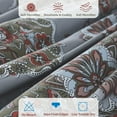 thumbnail image 4 of LDC Lux Decor Collection Marlo Grey Brown Microfiber Duvet Cover Set, Full/Queen (3 Count), 4 of 9