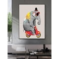 thumbnail image 4 of Pintura al óleo de elefante pintada a mano de Arthyx Pop Art sobre lienzo, dibujo animado abstracto, decoración de pared moderna para habitación de niños y hogar, 4 of 5