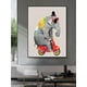 thumbnail image 4 of Pintura al óleo de elefante pintada a mano de Arthyx Pop Art sobre lienzo, dibujo animado abstracto, decoración de pared moderna para habitación de niños y hogar, 4 of 5