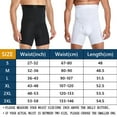 thumbnail image 2 of Men Body Shaper Compression Shorts Slimming Shapewear Waist Trainer Belly Control Panties Modeling Belt Anti Chafing Boxer Pants, 2 of 2