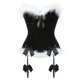 thumbnail image 1 of Sexy Velvet Christmas Corsets Women Miss Santa Bustier Corselet Bowknots Zipper Side Overbust Corset S-6XL, 1 of 5
