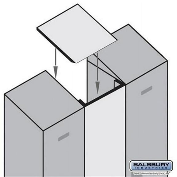 Salsbury  Sloping Hood Filler In-Line - Mahogany - 15 Inches Wide