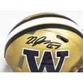 thumbnail image 2 of Dillon Johnson Autographed Washington Huskies Gold Speed Mini Helmet MCS Holo 222073, 2 of 3