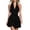 Black, variant on Women Halter Mini Dress V Neck Sleeveless Tie Waisted Cocktail Party Short Dresses Y2k Trendy Going Out Outfits