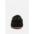 thumbnail image 3 of KRIZIA Chunky Chain Suede Slip On Mules in Black, 3 of 8