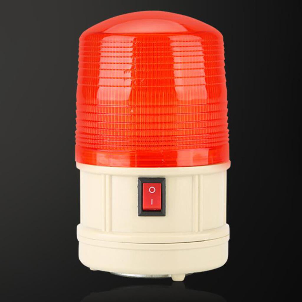 2 Pcs Red 6V Emergency LED Flashing Strobe Signal Warning Light Lamp Beacon 