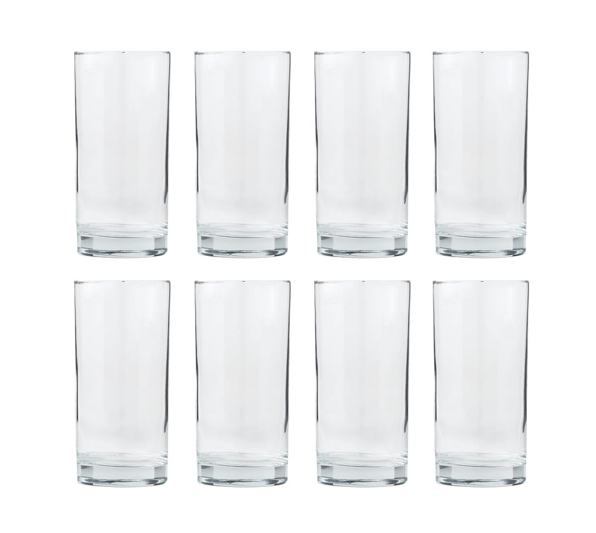 Mainstays Radiant Glass Drinkware Set, 16 Piece Set, 16 Ounce & 12 Ounce 