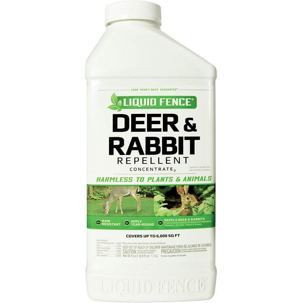 Liquid Fence Deer & Rabbit Repellent Concentrate, 40Ounce