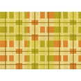 thumbnail image 1 of Ahgly Company Machine Washable Indoor Rectangle Transitional Bold Yellow Area Rugs, 8' x 12', 1 of 7